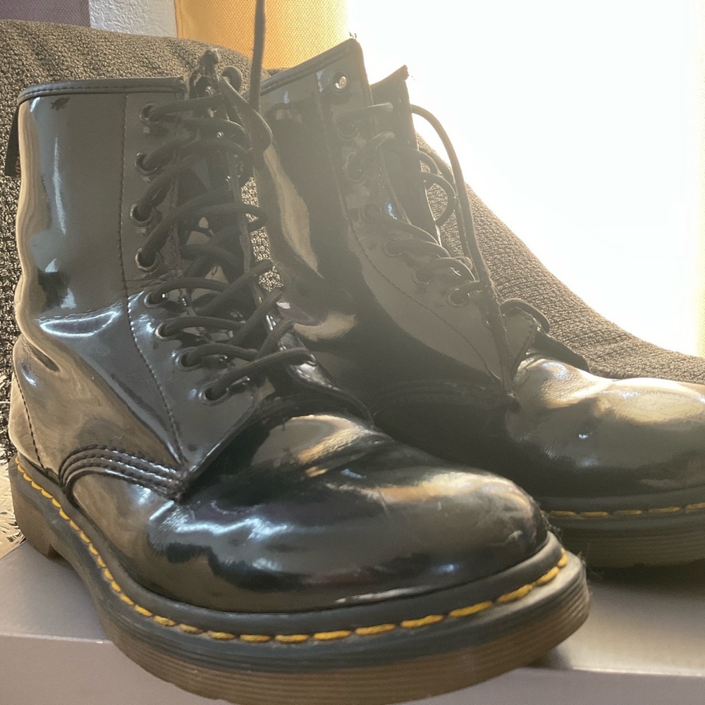 Dr.martens 1460 black shinny boots